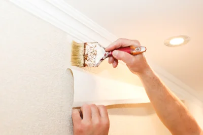 Pose de papier peint à Chaudes-Aigues — revêtements muraux et toiles de verre